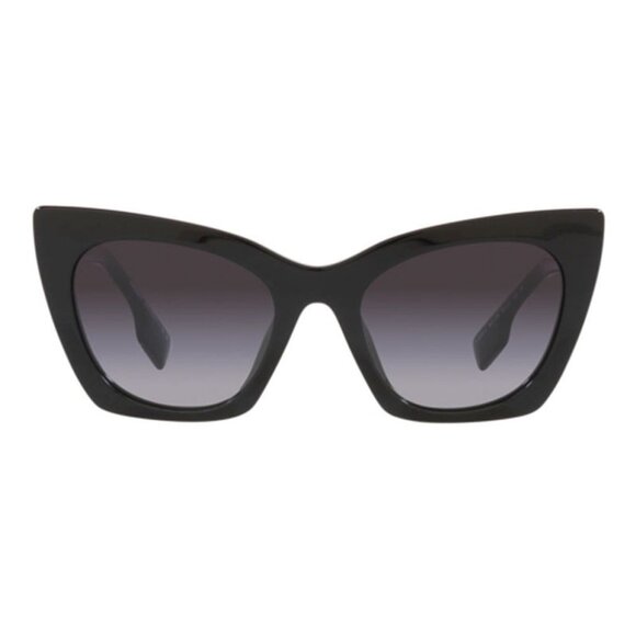 NWT BURBERRY SUNGLASSES WOMEN CAT EYE BLACK - Picture 2 of 3
